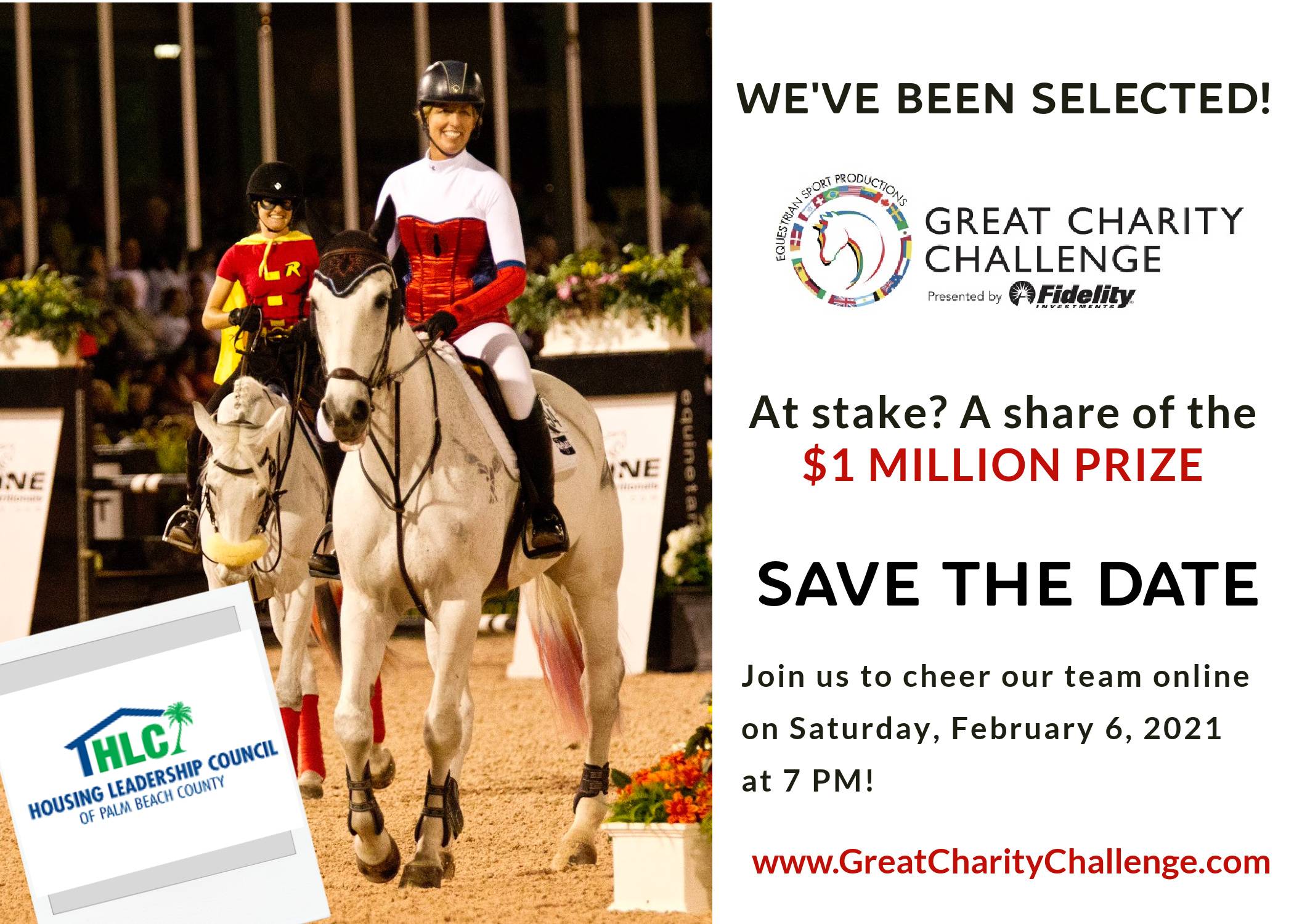 HLC selected to participate in the 2021 Great Charity Challenge!